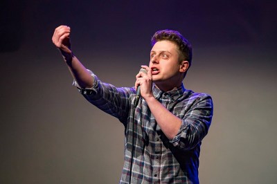 Plakát události Slam poetry exhibice Brno