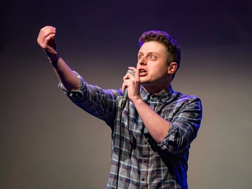 Plakát události Slam poetry exhibice Brno