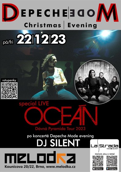 Plakát události Christmas Depeche mode evening + Oceán - koncert - DJ Silent