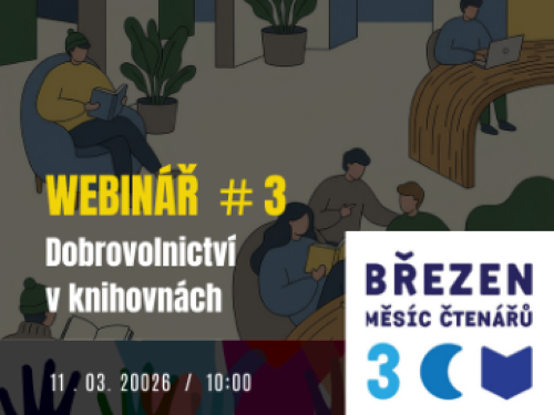 Plakát události Březen měsíc čtenářů – téma kampaně Dobrovolnictví