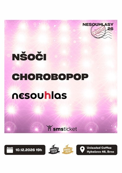 Plakát události Nšoči + Chorobopop + nesouhlas