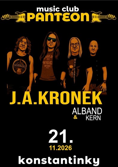 Plakát události J. A. KRONEK & ALBAND v Panteonu