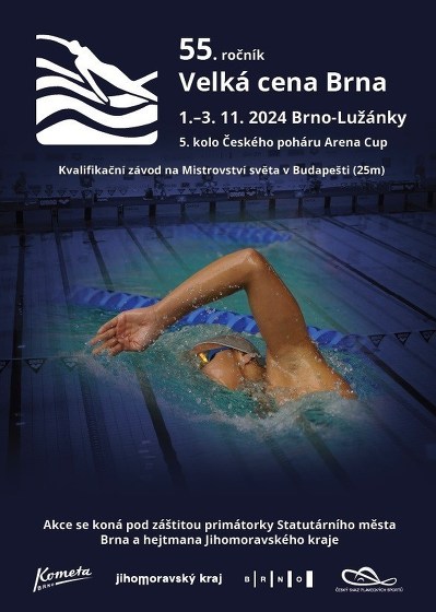 Plakát události Velká cena Brna 2024 v plavání