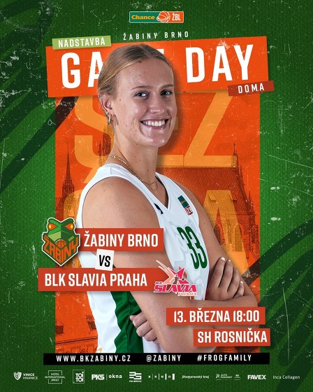 Plakát události Chance ŽBL: Žabiny Brno - BLK Slavia Praha