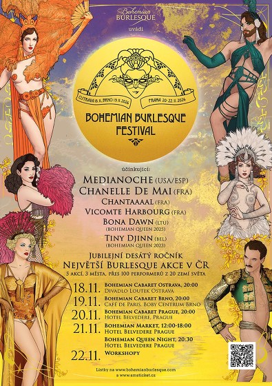 Plakát události Bohemian Burlesque Festival: Bohemian Cabaret Brno