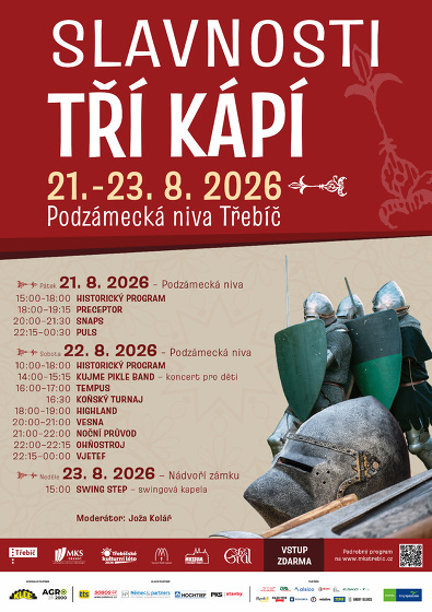Plakát události Slavnosti Tří kápí