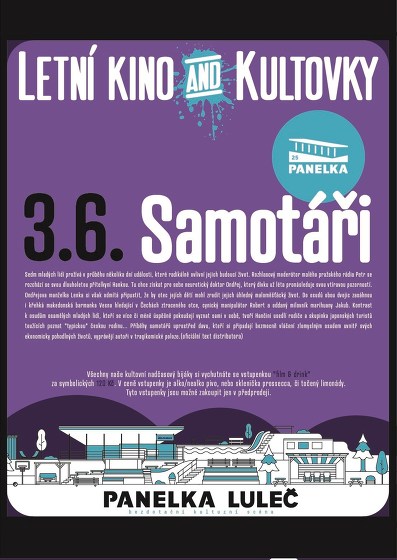 Plakát události LETNÍ KINO & KULTOVKY na Panelce: Samotáři