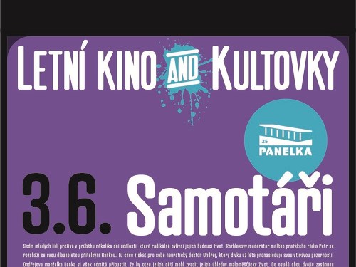 Plakát události LETNÍ KINO & KULTOVKY na Panelce: Samotáři