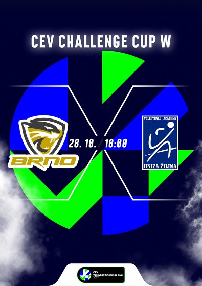 Plakát události CEV Challenge Cup W: Šelmy - Žilina