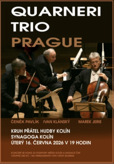 Plakát události Quarneri trio Prague