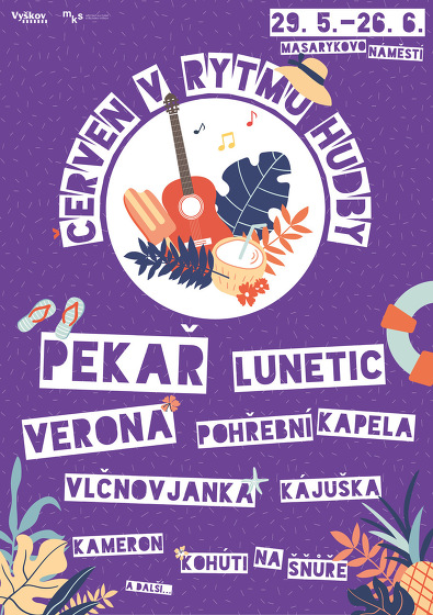 Plakát události Červen v rytmu hudby