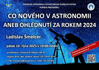 Plakát události Co nového v astronomii aneb ohlédnutí za rokem 2024