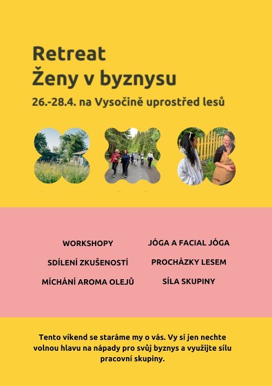 Plakát události Retreat Ženy v byznysu 18.-20.10.