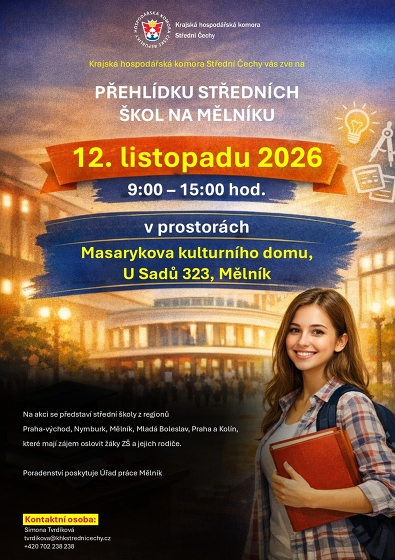 Plakát události Přehlídka středních škol v Mělníku