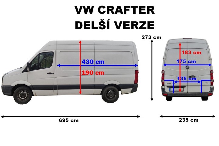 Pronájem dodávek Ivančice