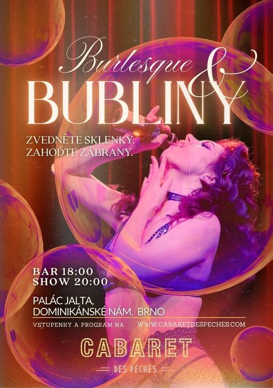 Plakát události Burlesque & Bubliny
