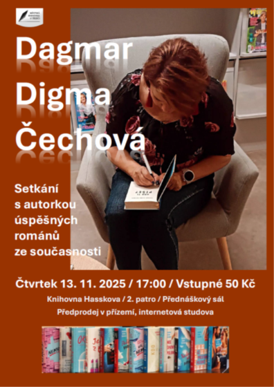 Plakát události S knihami Dagmar Digma Čechové