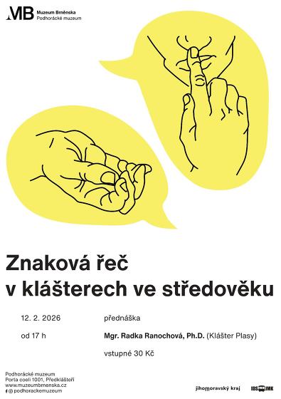 Plakát události Znaková řeč v klášterech ve středověku