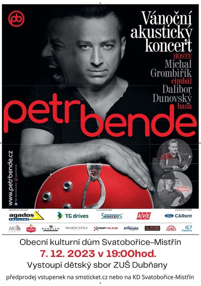 Plakát události Vánoční koncert Petr Bende a hosté