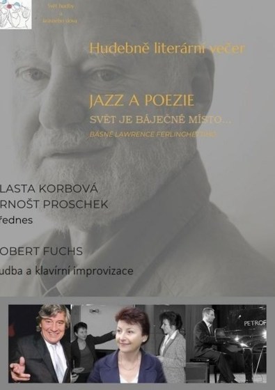 Plakát události Smích a pláč: Ferlinghetti a jazz