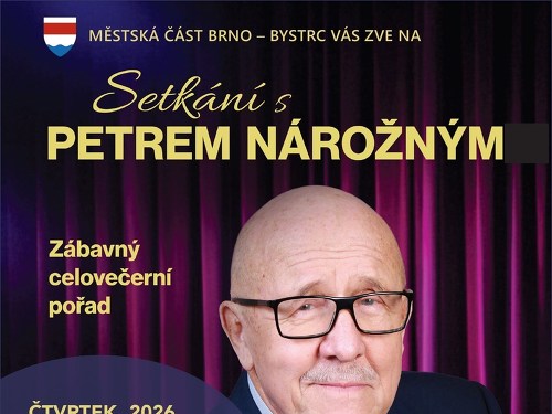 Plakát události Setkání s Petrem Nárožným