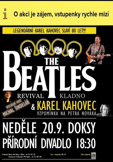 Plakát události The Beatles Revival + Karel Kahovec + Michal Šindelář
