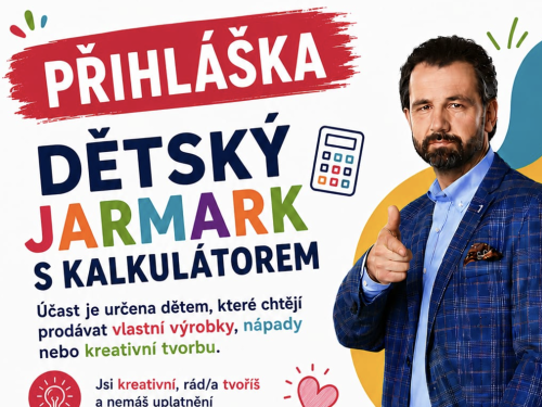 Plakát události Dětský jarmark s Kalkulátorem
