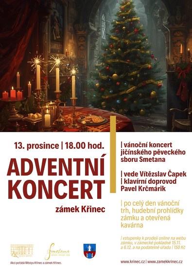 Plakát události Adventní koncert pěveckého sboru Smetana