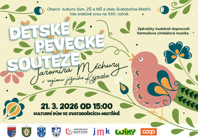 Plakát události Dětská pěvecká soutěž Jaromíra Měchury