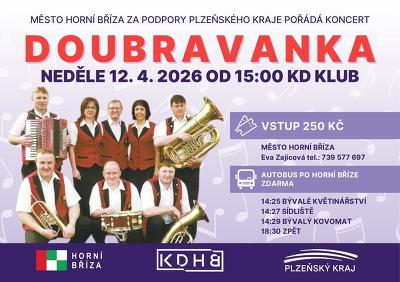 Plakát události Doubravanka (dechovka) v Horní Bříze
