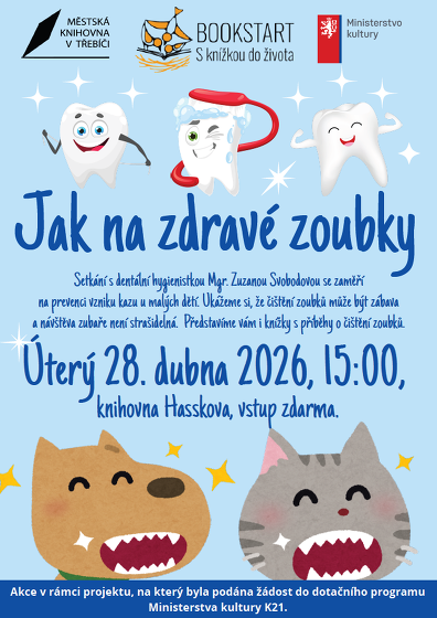 Plakát události Bookstart – S knížkou do života / Jak na zdravé zoubky