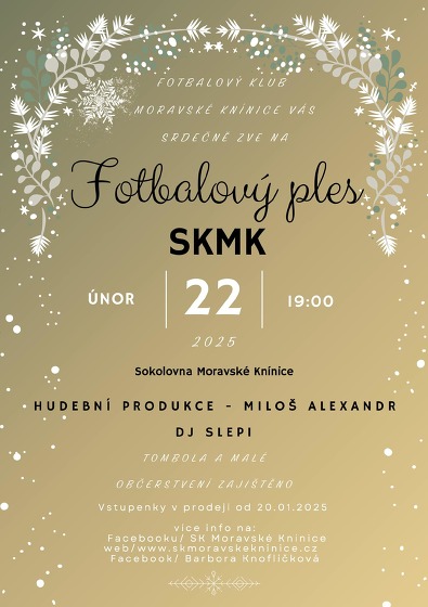 Plakát události Fotbalový ples SKMK