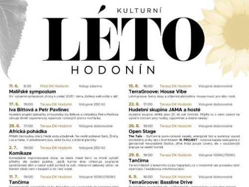 Plakát události Kulturní léto Hodonín