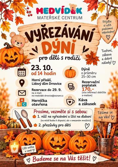 Plakát události Vyřezávání dýní