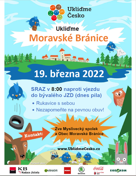 Plakát události Ukliďme Česko, ukliďme Moravské Bránice