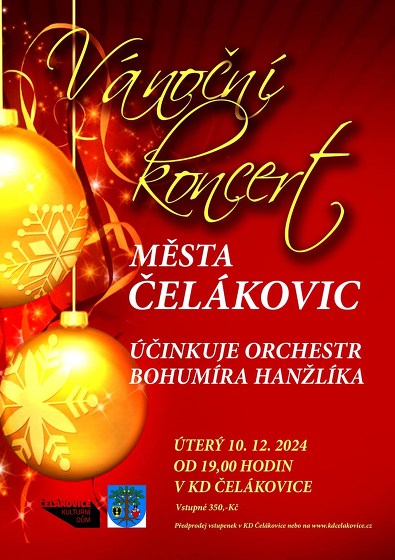Plakát události Vánoční koncert města Čelákovic