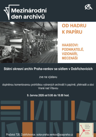 Plakát události Mezinárodní den archivů