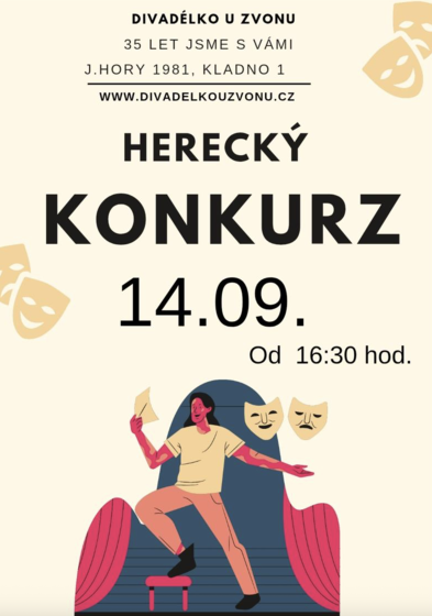 Plakát události Herecký konkurz - Divadélko u Zvonu