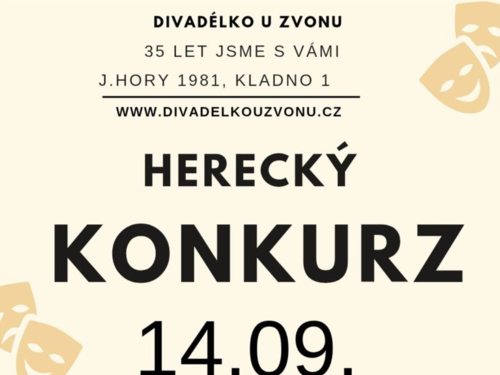 Plakát události Herecký konkurz - Divadélko u Zvonu