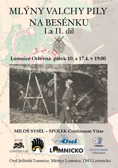 Plakát události Mlýny na Besénku 10.4. a 17. od 19 h