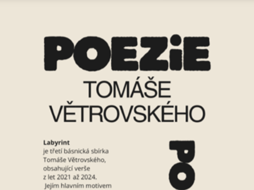 Plakát události Poezie Tomáše Větrovského