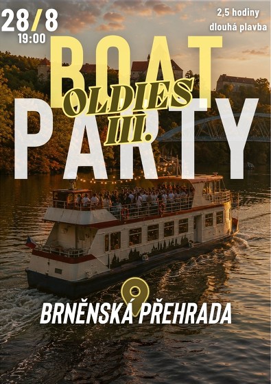 Plakát události Boat Party x Brněnská přehrada x Oldies party vol. 3