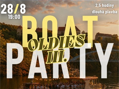 Plakát události Boat Party x Brněnská přehrada x Oldies party vol. 3