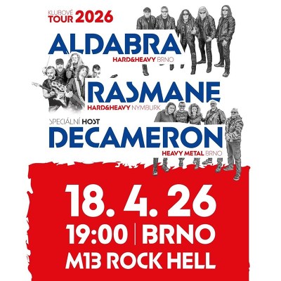 Plakát události Aldabra, Rasmane, Decameron - Tour 2026