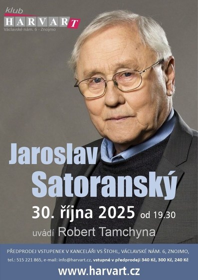 Plakát události Jaroslav Satoranský