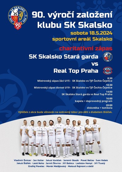 Plakát události 90. výročí založení fotbalového klubu SK Skalsko