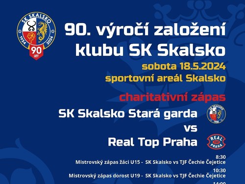 Plakát události 90. výročí založení fotbalového klubu SK Skalsko
