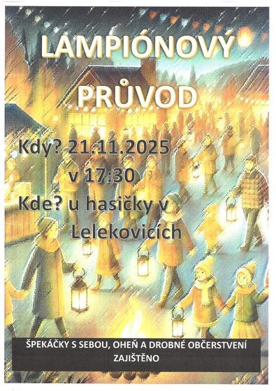Plakát události Lampionový průvod