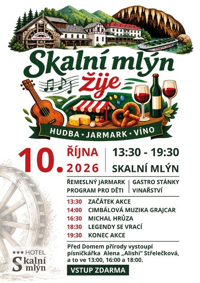 Plakát události Hudba Jarmark Víno