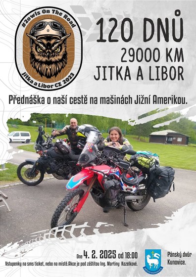 Plakát události Na mašinách Jižní Amerikou
